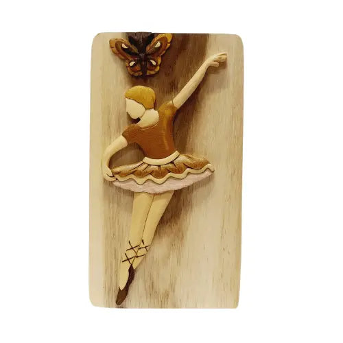 Ballerina Hand-carved Puzzle Box - Stash Box Dan