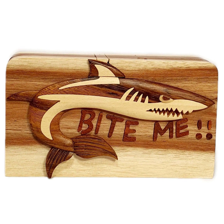 Bite Me!! Hand-Carved Puzzle Box - Stash Box Dan
