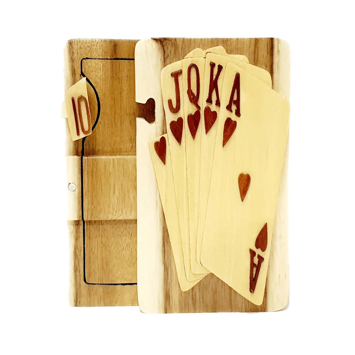 Deck of Cards Hand-carved Puzzle Box - Stash Box Dan