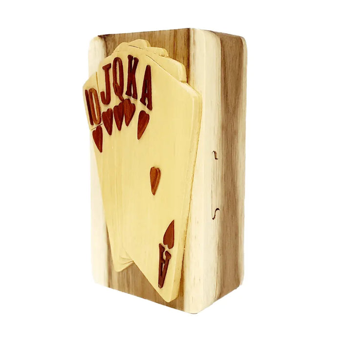 Deck of Cards Hand-carved Puzzle Box - Stash Box Dan