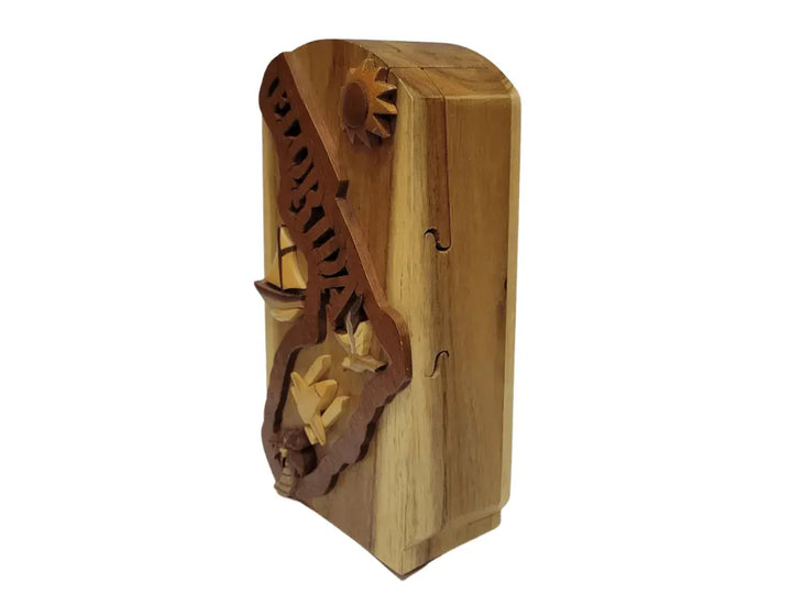 Florida Hand-carved Puzzle Box - Stash Box Dan