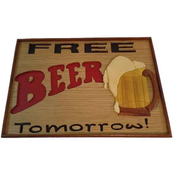 Free Beer Tomorrow Sign - Stash Box Dan