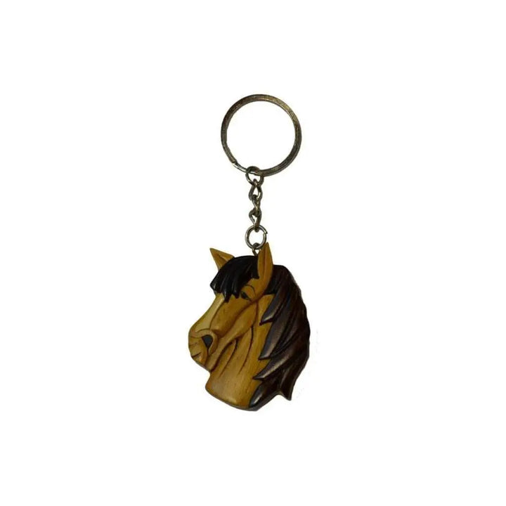 Golden Horse Head Key Chain - Stash Box Dan