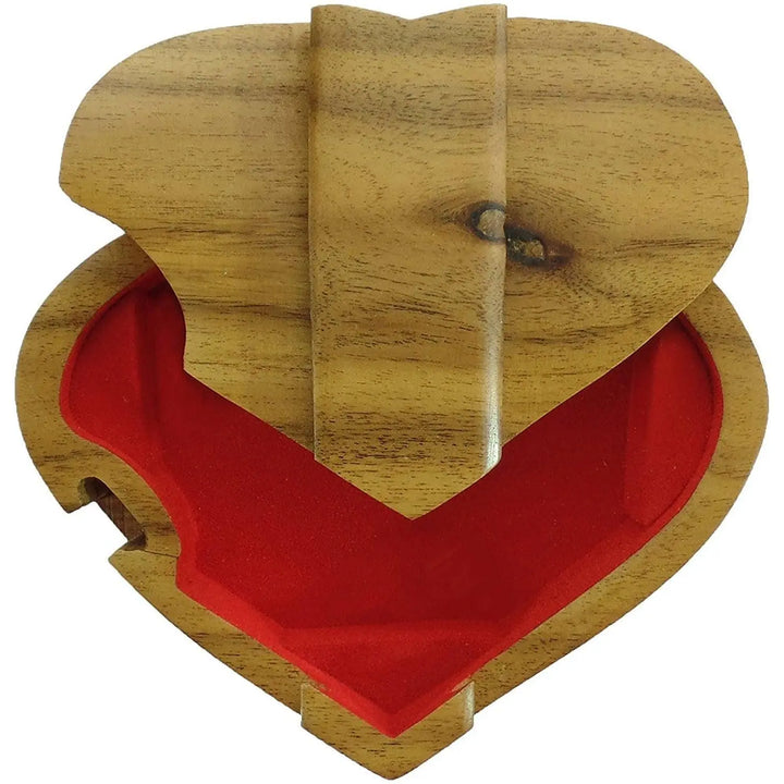 Heart Angel of Love Church Hand-Carved Puzzle Box - Stash Box Dan