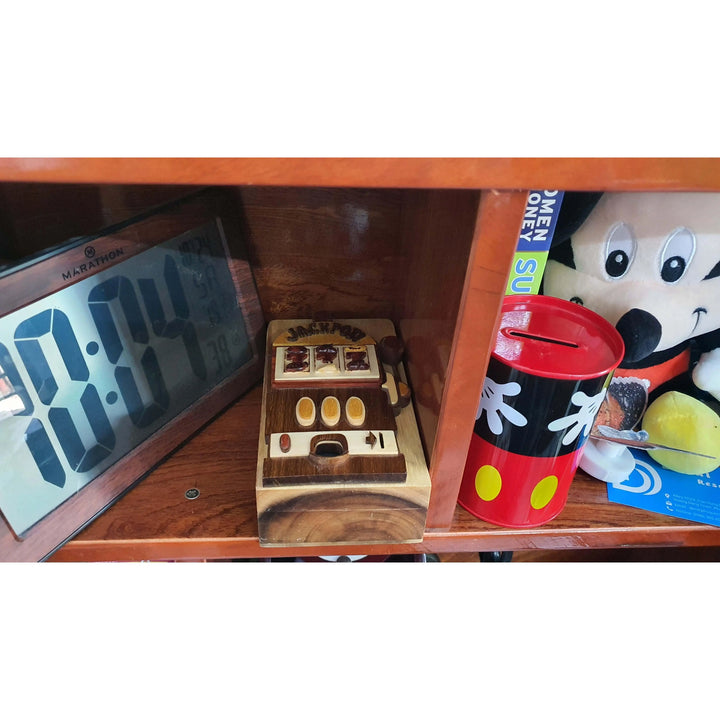 Jackpot Slot Machine Hand-Carved Puzzle Box