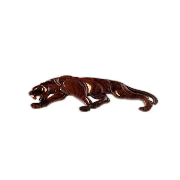 Panther Hand-Carved Wall Art