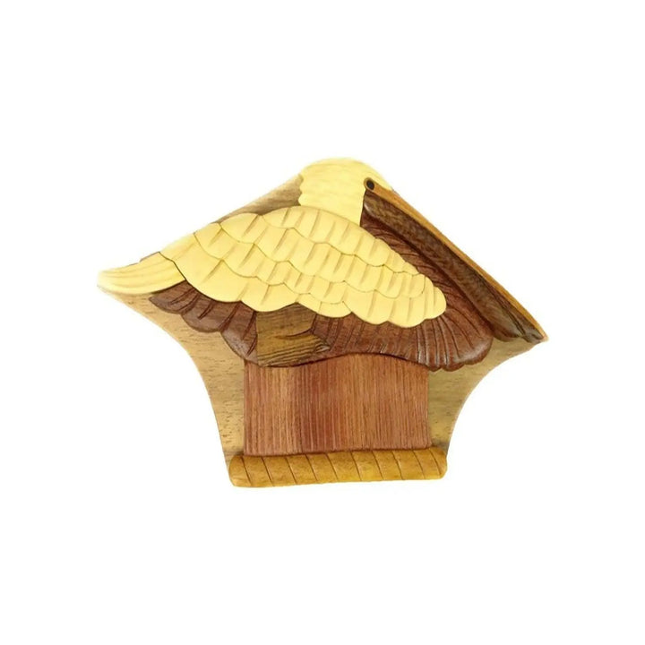 Pelican Hand-Carved Puzzle Box