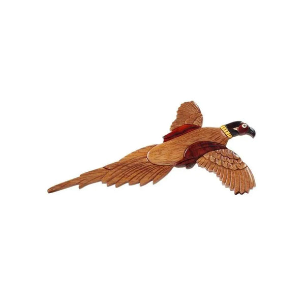Pheasant Hand-Carved Wall Art