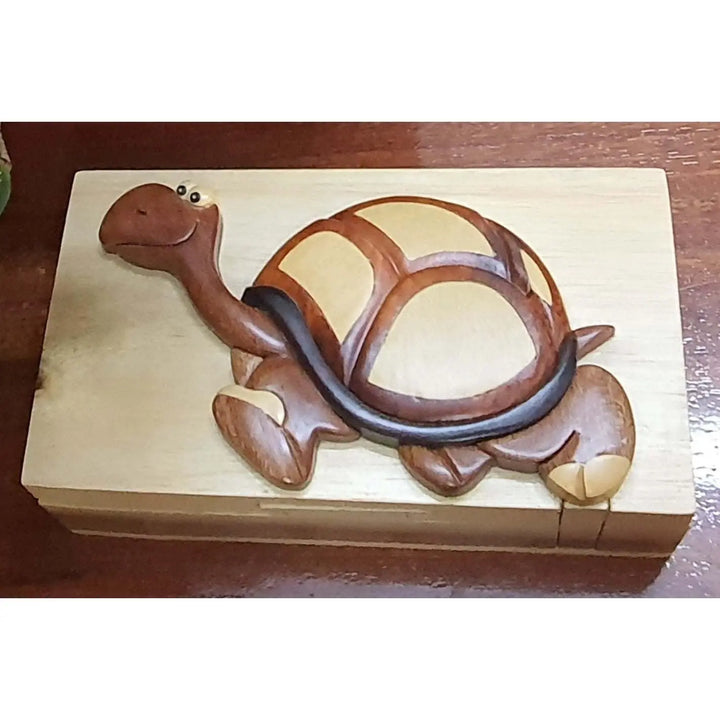 Turtle's Pace Hand-Carved Puzzle Box - Stash Box Dan