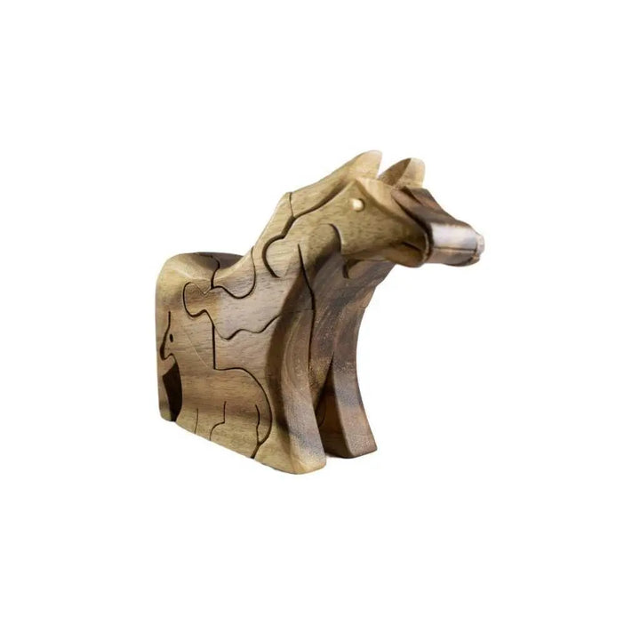 Wooden Horse & Baby Puzzle - Stash Box Dan